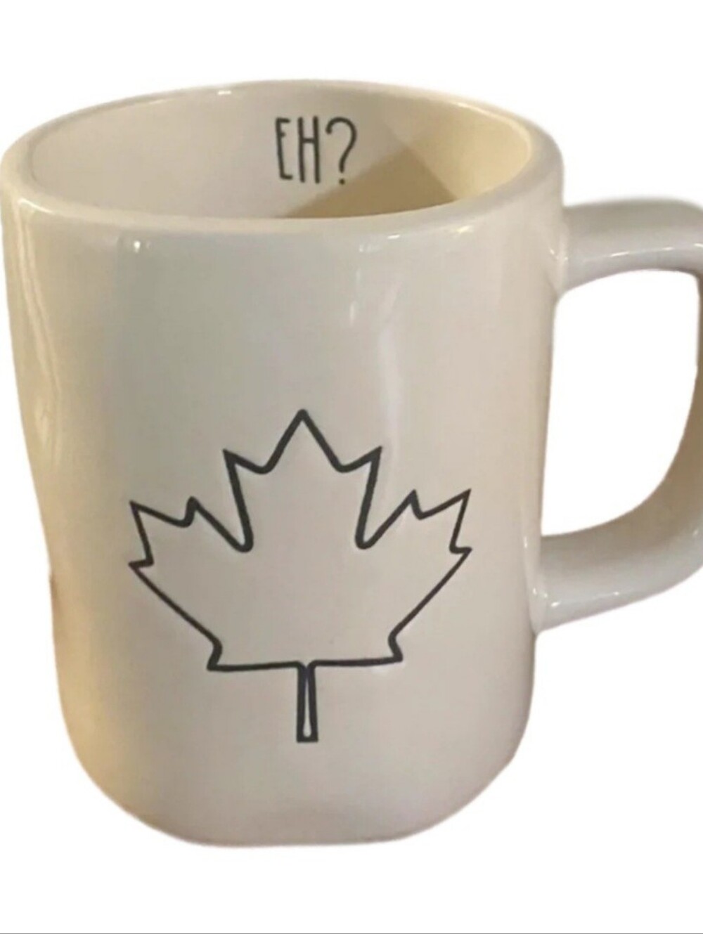 Rae Dunn "Eh? Mug" Canada Collection (2018), NEW